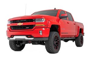 Chevrolet Silverado 3500 HD Running Boards - Side - Rough Country - OV2 - '07-'19